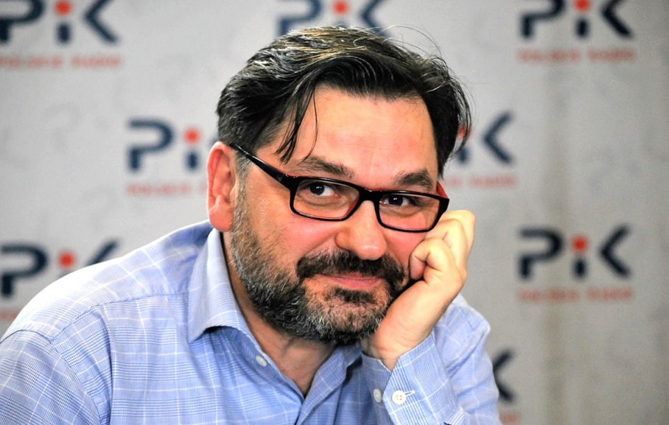 Sebastian Gonciarz w Polskim Radiu PiK. Fot. Magda Jasińska