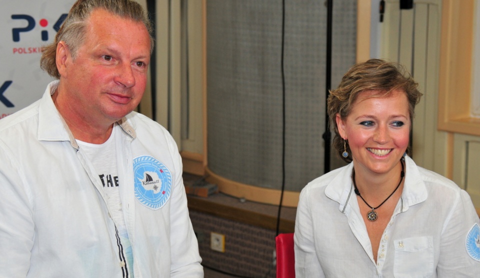 Mariusz Koper i Hanna Leniec w Polskim Radiu PiK. Fot. Ireneusz Sanger