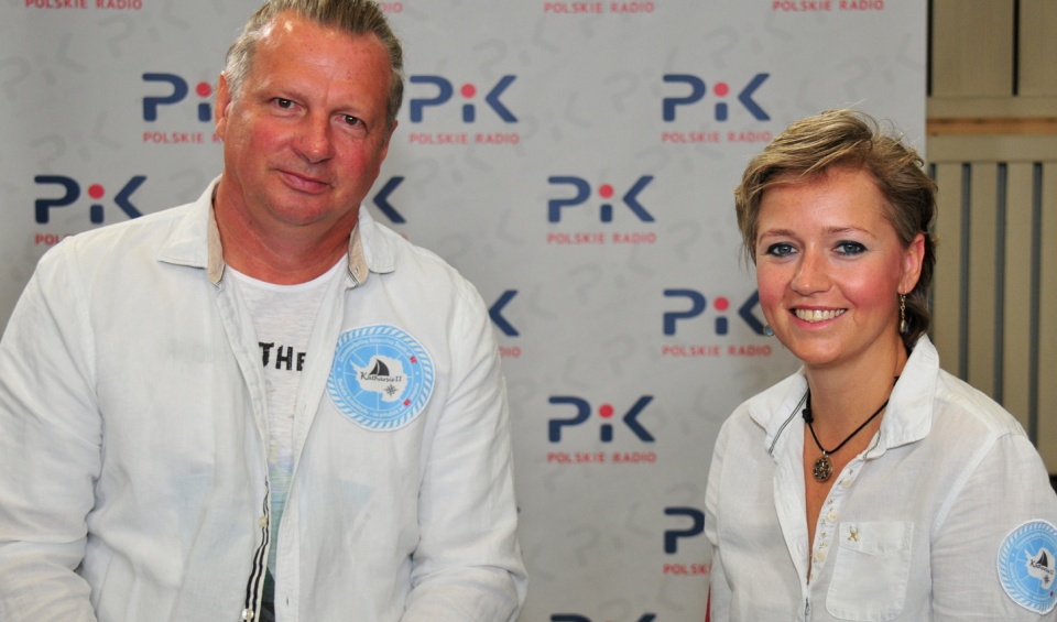 Mariusz Koper i Hanna Leniec w Polskim Radiu PiK. Fot. Ireneusz Sanger