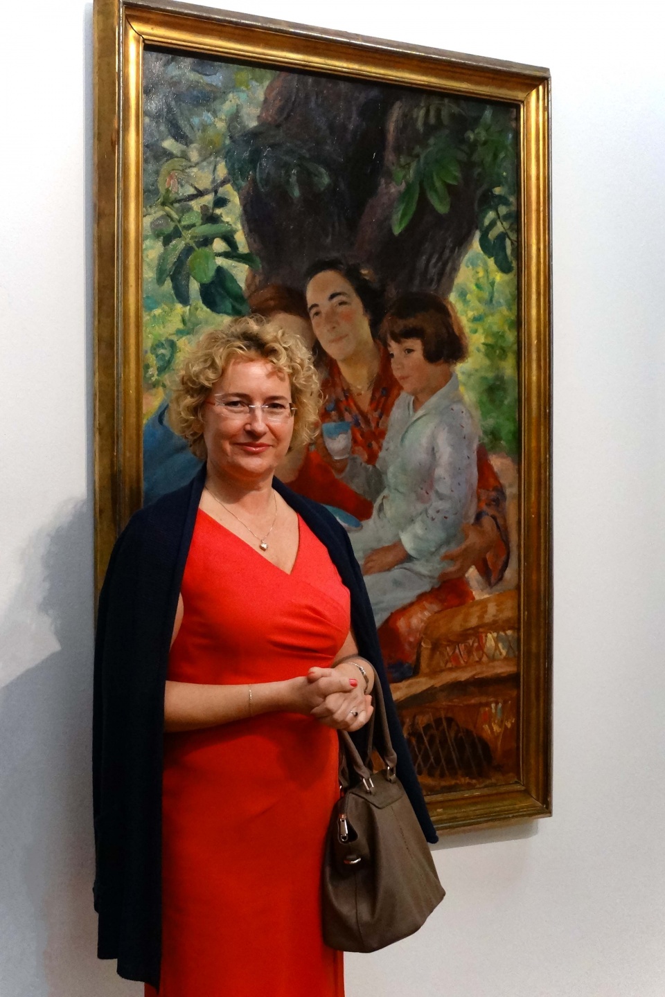 Renata Weiss Fotografia została wykonana podczas otwarcia wystawy "Wojciech Weiss. Duma sztuki Polskiej" w Gemeentemuseum w Hadze.