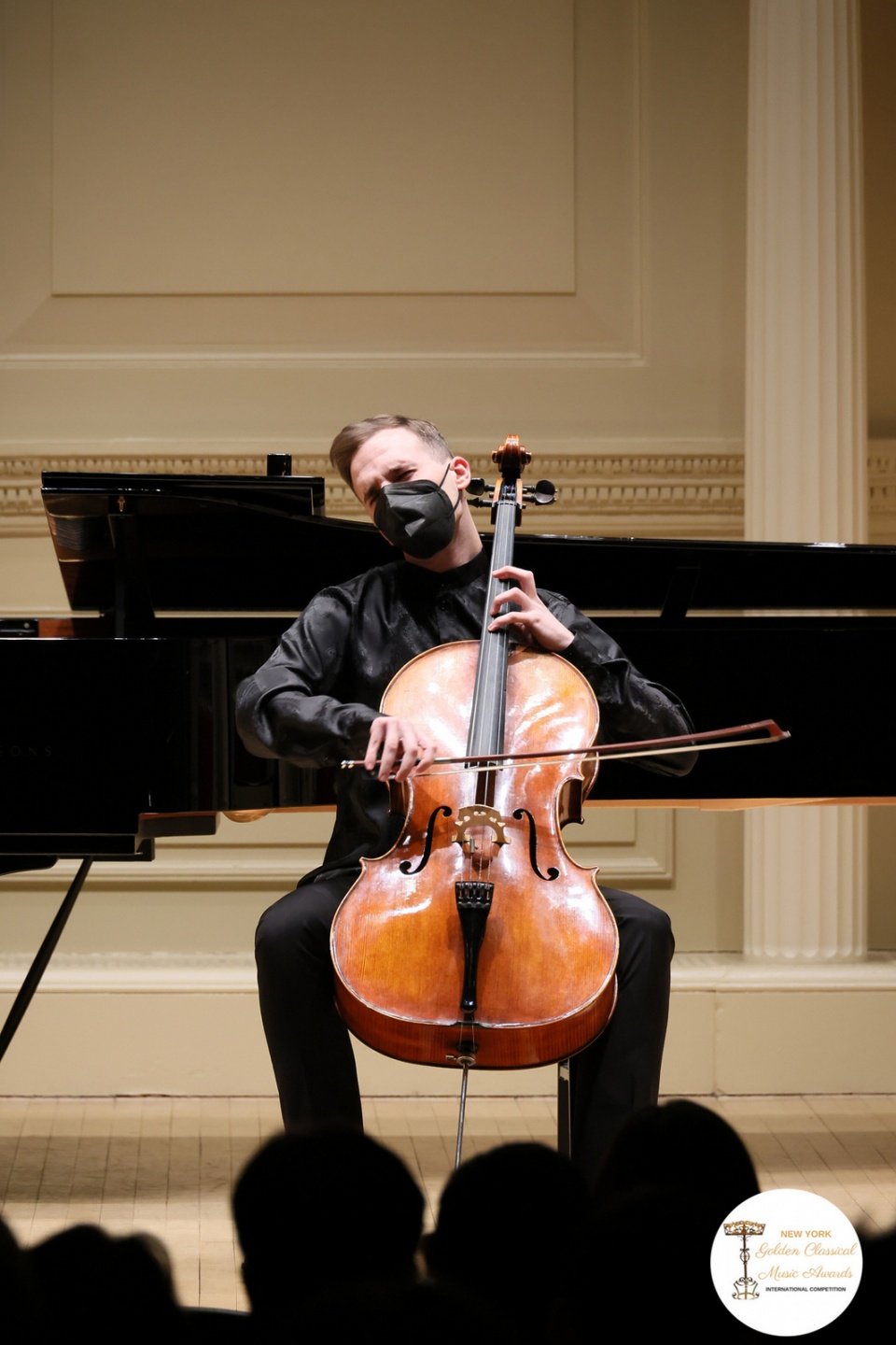 Mikołaj Wojciechowski w Carnegie Hall. Fot. Nadesłane