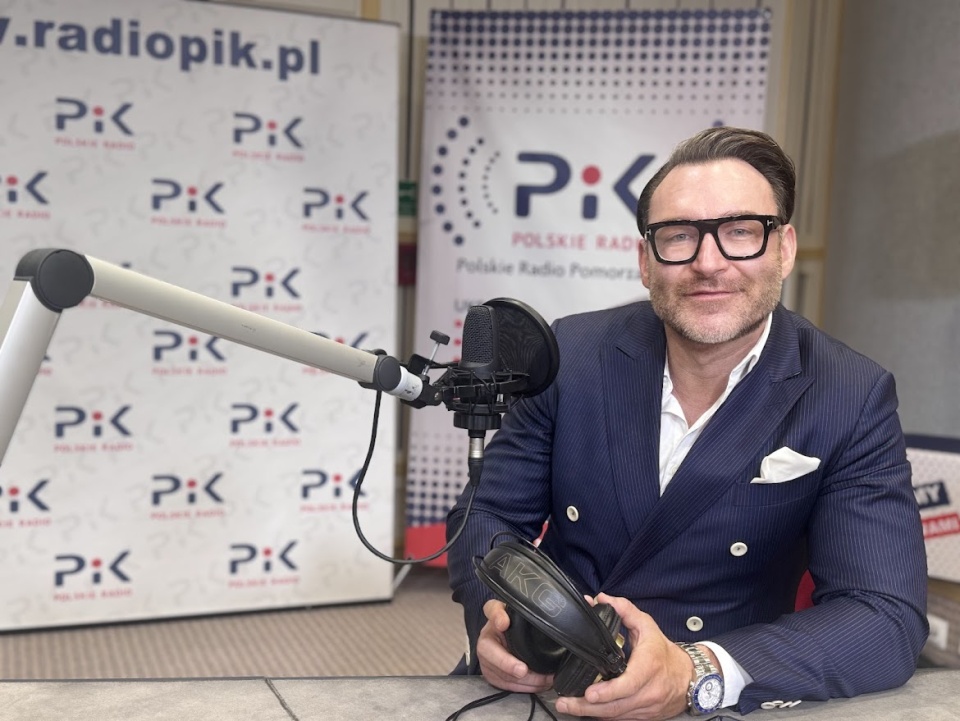 Prof. Paweł Rajewski był gościem w bydgoskim studiu Polskiego Radia PiK/fot.: Magda Jasińska