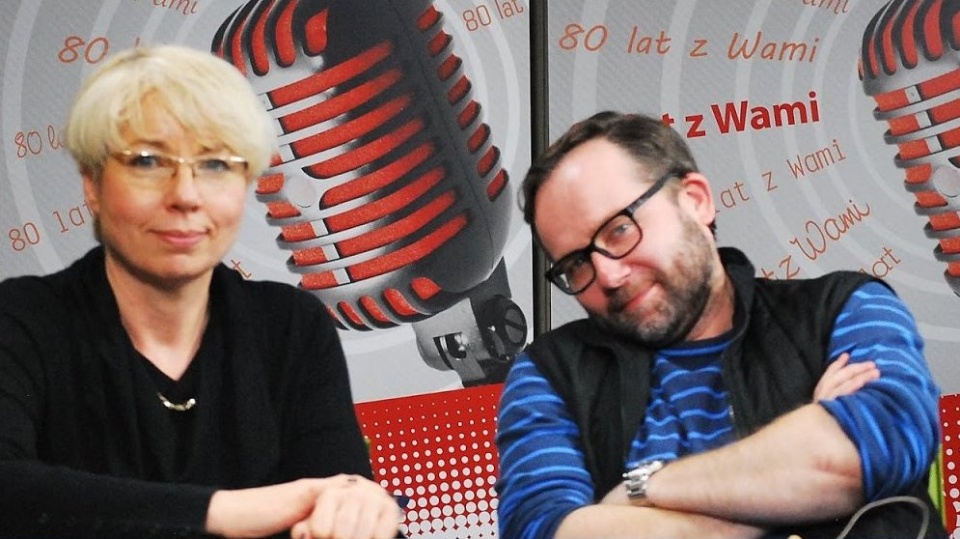 Magda Jasińska i Krzysztof Herdzin w studiu Polskiego Radia PiK. Fot. Tomasz Michalik