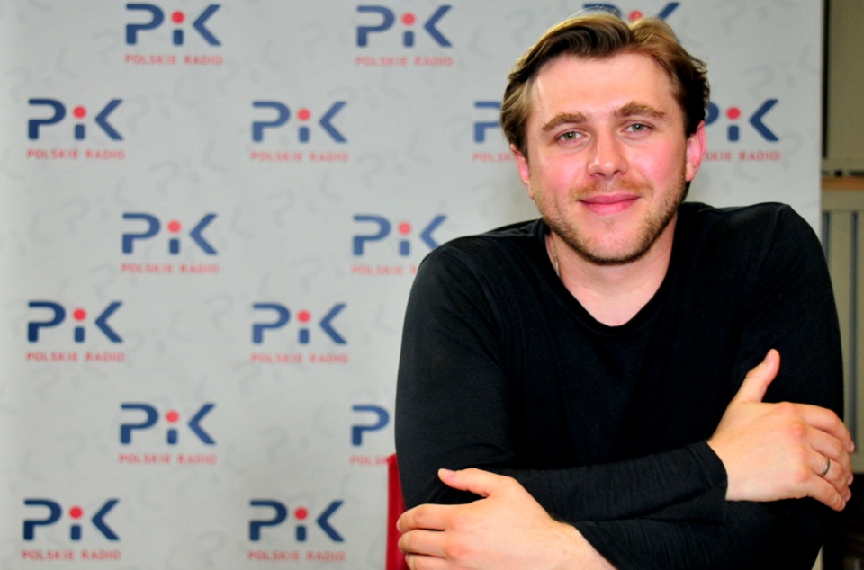 Andrzej Lampert w Polskim Radiu PiK. Fot. Magda Jasińska