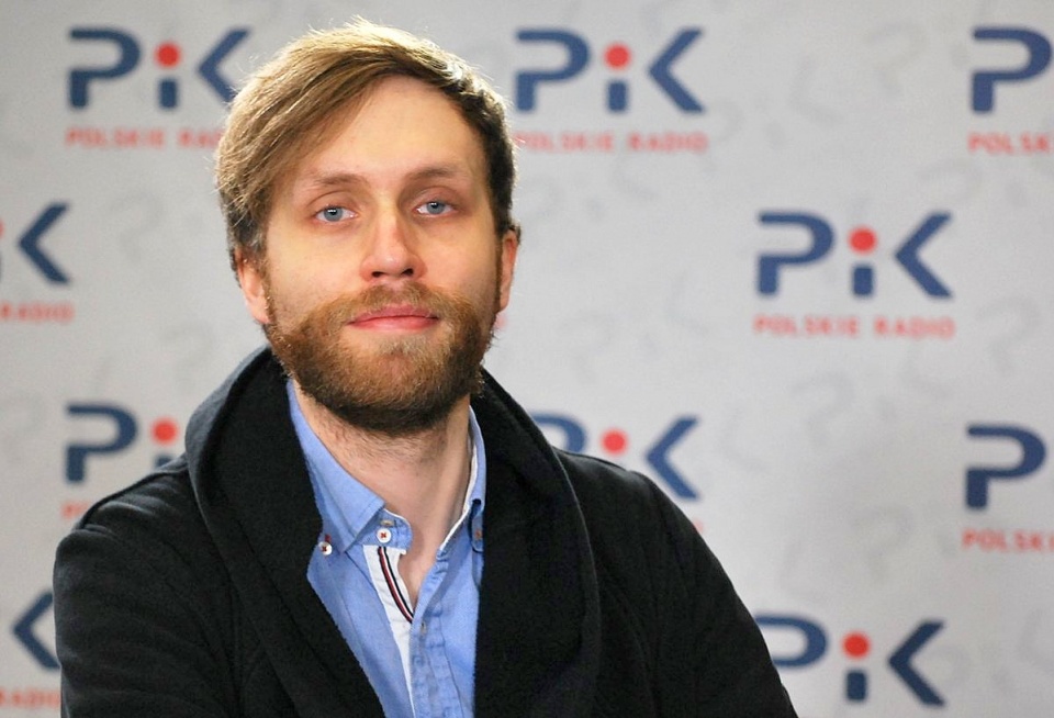 Nikola Kołodziejczyk w Polskim Radiu PiK. Fot. Magda Jasińska
