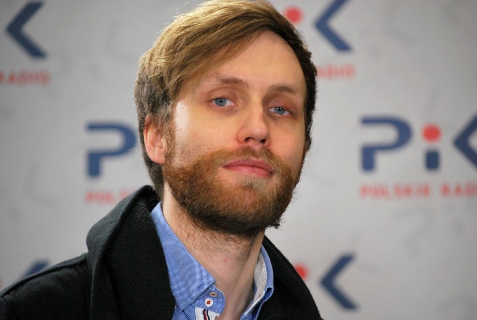 Nikola Kołodziejczyk w Polskim Radiu PiK. Fot. Magda Jasińska