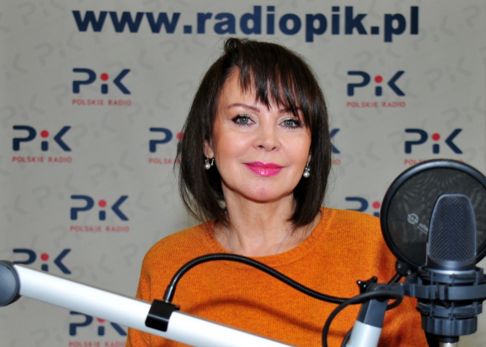 Izabela Trojanowska w Polskim Radiu PiK. Fot. Ireneusz Sanger