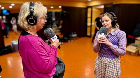 Magda Jasińska i Dorota Nowak, która gra rolę Wandy/fot. Izabela Langner