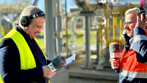 Mariusz Luda i Sebastian Wasilewski, dyrektor oddziału w Bydgoszczy spółki PGE Energia Ciepła S.A. Elektrociepłownia w Bydgoszczy/fot. Izabela Langner