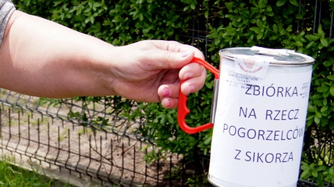 Po wybuchu butli z gazem w Sikorzu niedaleko Sępólna Krajeńskiego. Fot. Henryk Żyłkowski