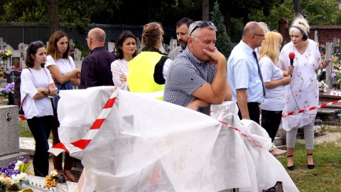 Po 72 latach na tzw. "Bydgoskiej łączce" odnaleziono zwłoki Tadeusza Ośki. Fot. Henryk Żyłkowski