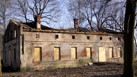 Dom w Dusocinie, w którym się urodził znany chirurg, jest ruiną. Fot. Archiwum PR PiK