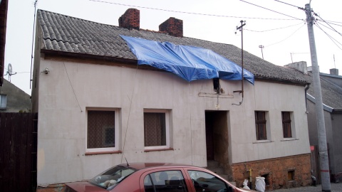 Niebezpieczna substancja znajdowała się w tym domu. Fot. Henryk Żyłkowski