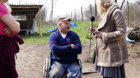 Z wizytą u pana Adama w Polednie. Fot. Henryk Żyłkowski