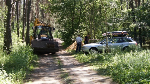 Ciężki sprzęt, łopaty i delikatne pędzle - las na bydgoskich Glinkach odkrywa swoje tajemnice. Fot. Henryk Żyłkowski
