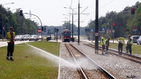 Połączenie tramwajowe do bydgoskiego Fordonu często zawodzi z powodu wyginających się szyn. Fot. Henryk Żyłkowski