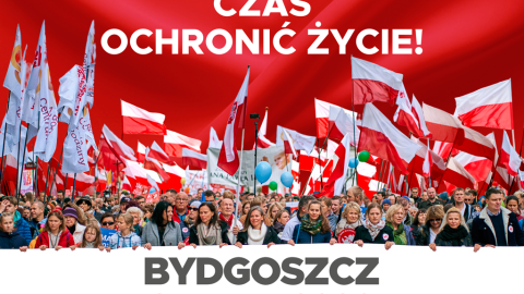Plakat promujący Marsz dla Życia i Rodziny w Bydgoszczy/fot. nadesłane