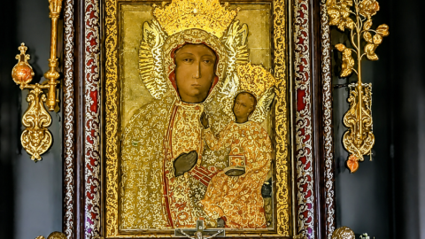 Obraz Matki Boskiej Częstochowskiej/fot. Ewa Dąbrowska