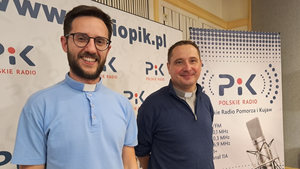 Gośćmi w naszym studiu byli Klaretyni: o. Michał Serwiński i o. Zbigniew Ziętek/fot.: Ewa Dąbrowska