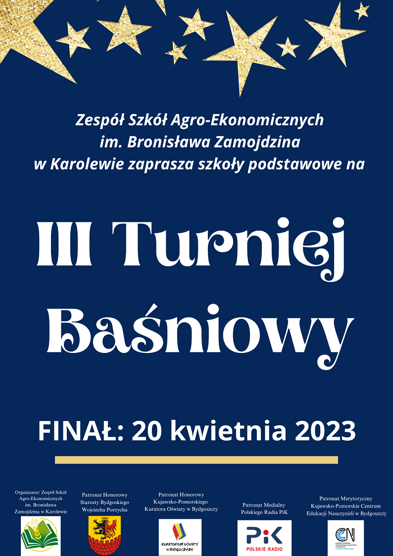 III Turniej Baśniowy � 20 kwietnia 2023 roku w ZSAE Karolewo