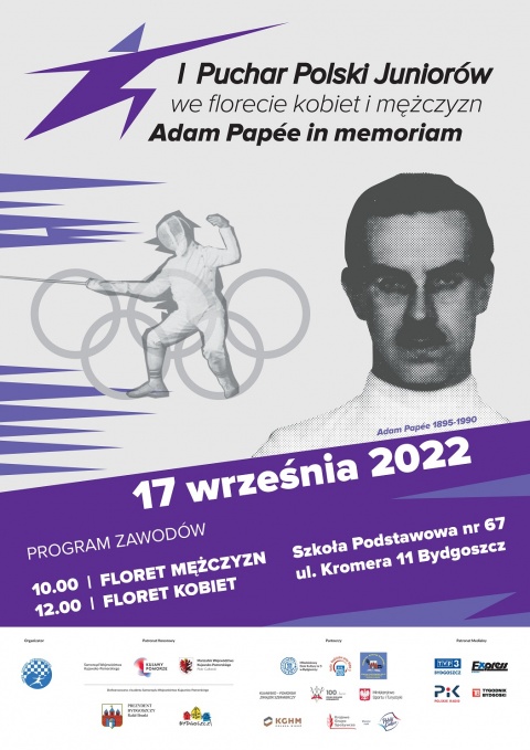 Pucharu Polski Juniorów (do lat 20) we florecie kobiet i mężczyzn - Memoriał Adama PAPE [zakończony]