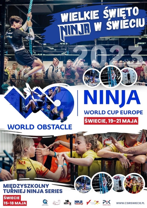 NINJA WORLD CUP EUROPE - Świecie, 19-21.05.2023r.(zakończone)
