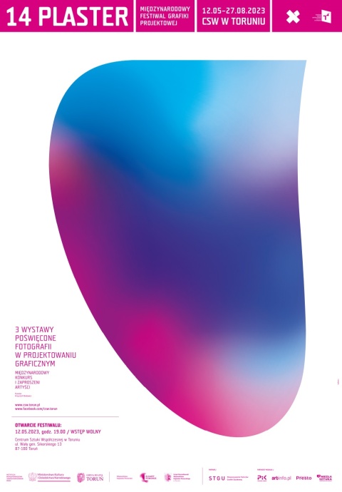 14. PLASTER, Międzynarodowy Festiwal Grafiki Projektowej, 12.05. - 27.08. 2023r. Centrum Sztuki Współczesnej, Toruńhellip 