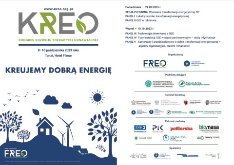 Kongres Rozwoju Energetyki Odnawialnej - KREO23 Organizator: Stowarzyszenie Forum Rozwoju Energetyki Odnawialnej w dniachhellip 