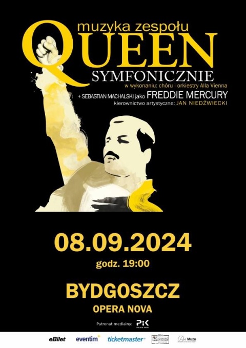 Muzyka zespołu Queen Symfonicznie. Bydgoszcz, Opera Nova, 08.09.2024r.  godz. 19:30