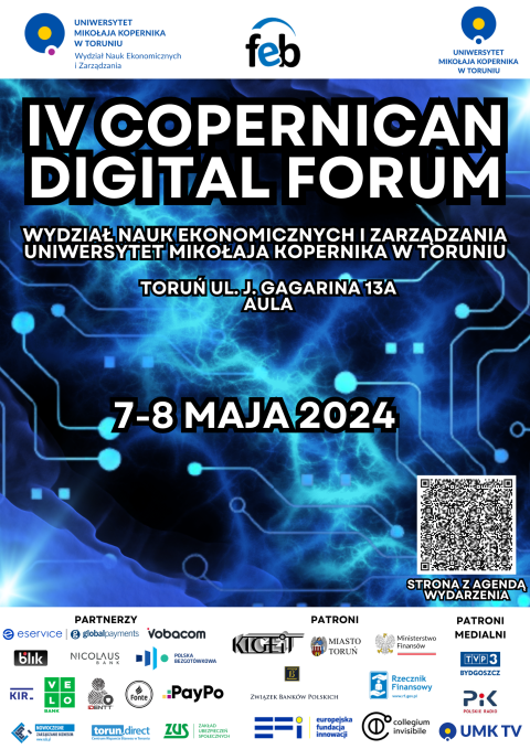 IV Ogólnopolska Konferencja Copernican Digital Forum w dniach 7-8 maja br. w Auli Wydziału Nauk Ekonomicznych i Zarządzaniahellip 