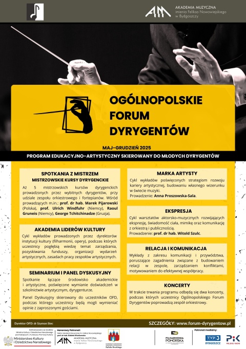 Ogólnopolskie Forum Dyrygentów - Fundacja Konsonans we współpracy z Akademią Muzyczną im. Feliksa Nowowiejskiegohellip