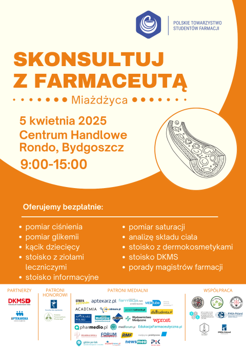 Skonsultuj z Farmaceutą - finał 2025 - Polskie Towarzystwo Studentów Farmacji - ul. Kruszwicka 1, Bydgoszcz - Centrumhellip