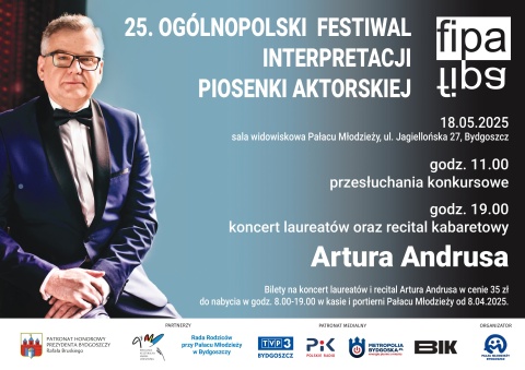 25. Ogólnopolski Festiwal Interpretacji Piosenki Aktorskiej - Pałac Młodzieży w Bydgoszczy, ul. Jagiellońska 27, Bydgoszczhellip