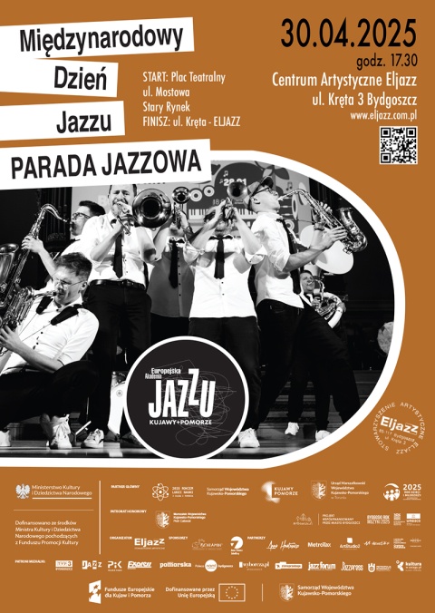 MIĘDZYNARODOWY DZIEŃ JAZZU - PARADA JAZZOWA 30.04.2025, GODZ. 17.30