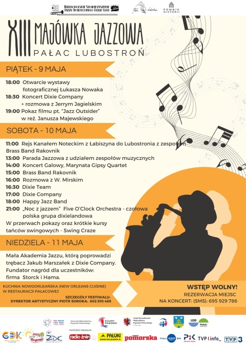 XIII Majówka Jazzowa Pałac Lubostroń 9-11 maja 2025r.