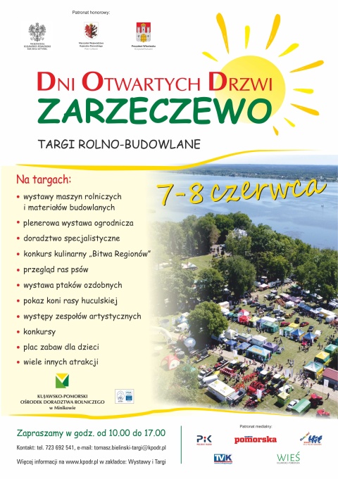 XLIV Dni Otwartych Drzwi Targi Rolno-Budowlane Kujawsko-Pomorski Ośrodek Doradztwa Rolniczego w Minikowie Oddział Zarzeczewohellip