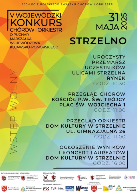 V Wojewódzki Konkurs Chórów i Orkiestr o Puchar Marszałka Województwa Kujawsko-Pomorskiego Strzelno 31 maja 2025rhellip 