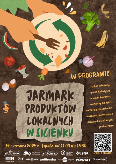Jarmark Produktów Lokalnych w Sicienku, ul. Bydgoska 6 14 czerwca godz. 11.00