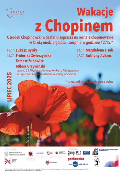 Wakacje z Chopinem, Szafarnia - Ośrodek Chopinowski, lipiec 2025r.