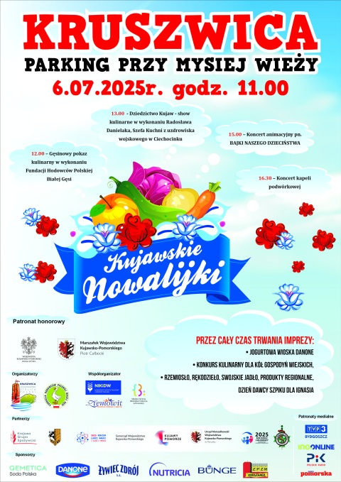 Kujawskie Nowlalijki, Kruszwica 6.07.2025r. godz. 10.00
