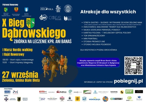 10. BIEG DĄBROWSKIEGO ORAZ 1. MARSZ NORDIC WALKING I RAJD ROWEROWY. CEL CHARYTATYWNY � ZBIÓRKA NA LECZENIE KAPRAL ANIhellip 