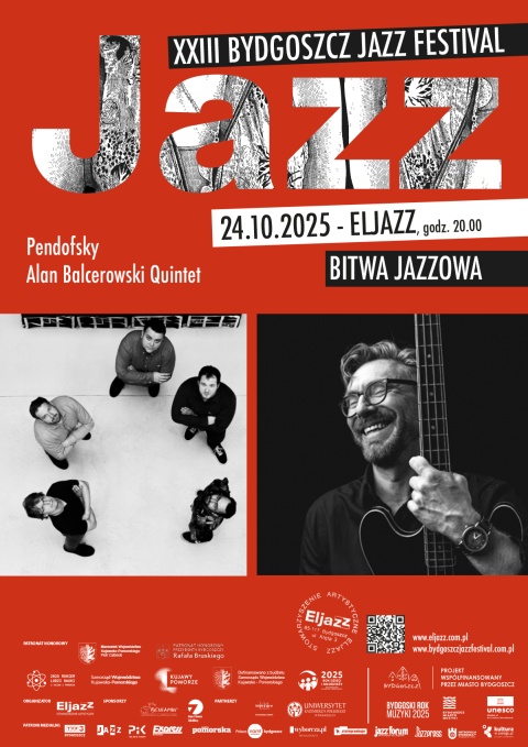 XXIII Bydgoszcz Jazz Festival - Międzynarodowy Festiwal Jazzowy BITWA JAZZOWA - NEW JAZZ 24.10.2025r.