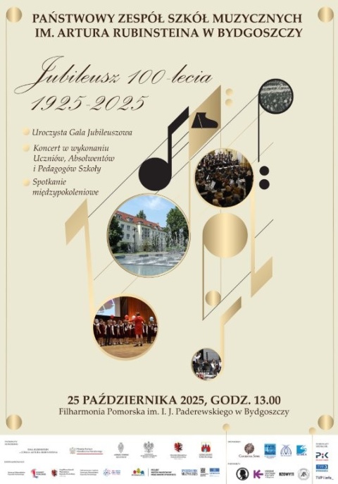 Jubileusz 100-lecia Państwowego Zespołu Szkół Muzycznych im. Artura Rubinsteina w Bydgoszczy Filharmonia Pomorskahellip 