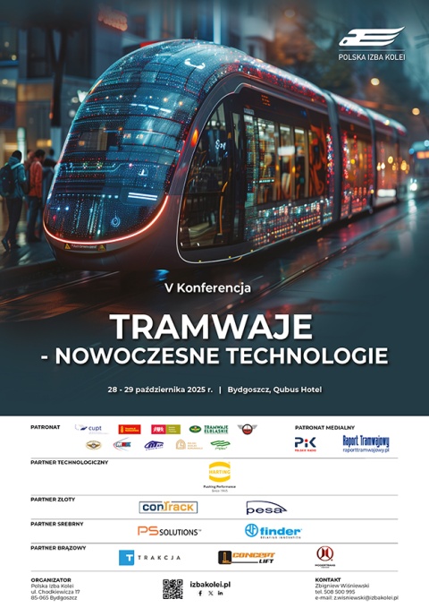 V konferencja Tramwaje - nowoczesne technologie 28-29.10.2025 r.