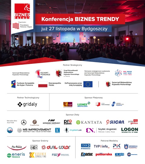 Konferencja Biznes Trendy, Bydgoskie Centrum Targowo-Wystawiennicze 27.11.2025r.