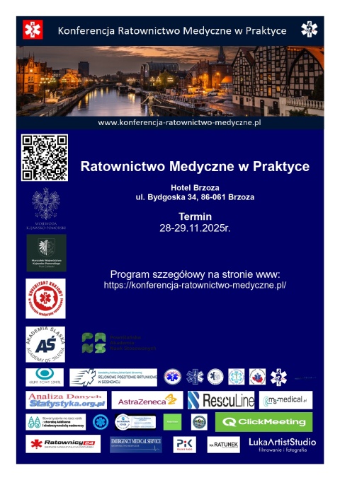 Konferencja Ratownictwo Medyczne w Praktyce , Hotel Brzoza, Brzoza Bydgoska ul. Bydgoska 34, 86-061 Brzoza 28-29.11.20hellip 