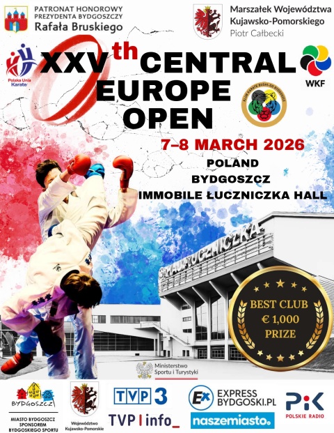 XXV CENTRAL EUROPE OPEN HALA IMMOBILE ŁUCZNICZKA 7-8.03.2026r.