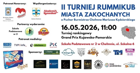 II Mistrzostwa Rummikub Miasta Zakochanych o Puchar Burmistrza Chełmna Szkoła Podstawowa nr. 2 w Chełmnie ul. Szkolnahellip 