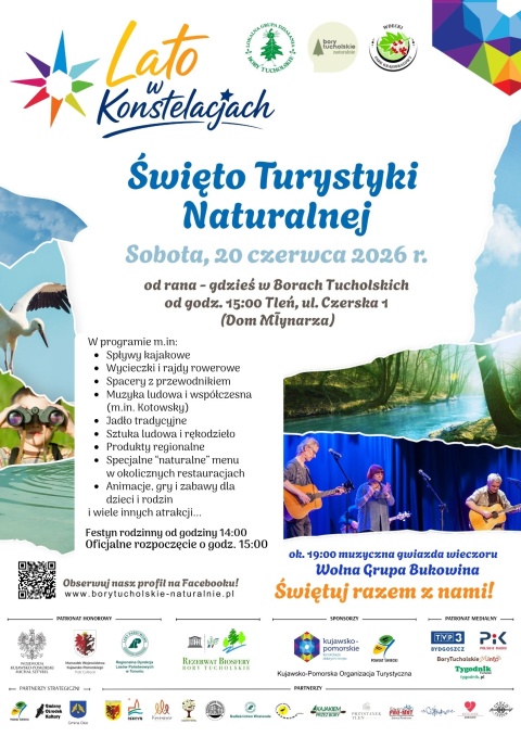 Święto Turystyki Naturalnej - III edycja ul. Czerska 1, 86-150 Tleń 20.06.2026r.