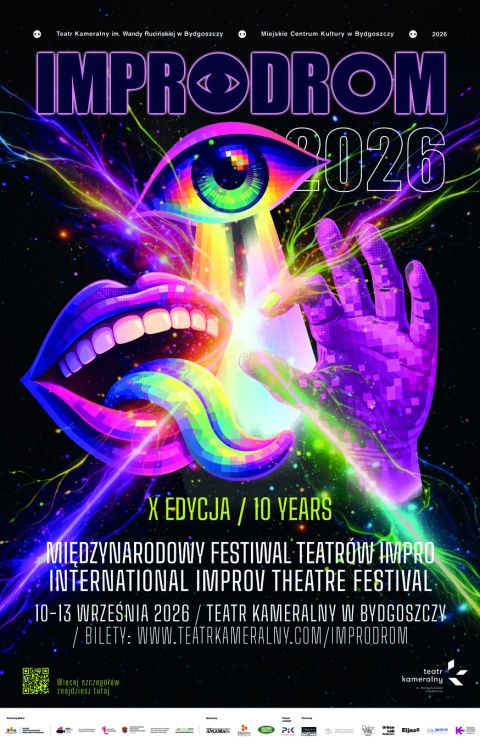 Improdrom, Grodzka 1416 , Teatr Kameralny im. Wandy Rucińskiej w Bydgoszczy 10-13.09.2026r.